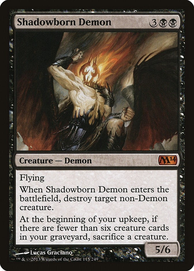 Image for Shadowborn Demon (115) (Magic 2014 (M14)) - Magic: The Gathering