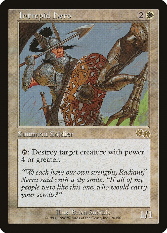 Image for Intrepid Hero (19) (Urza's Saga) - Magic: The Gathering