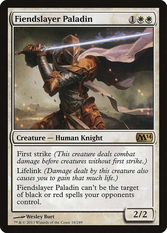 Image for Fiendslayer Paladin (18) (Magic 2014 (M14)) - Magic: The Gathering