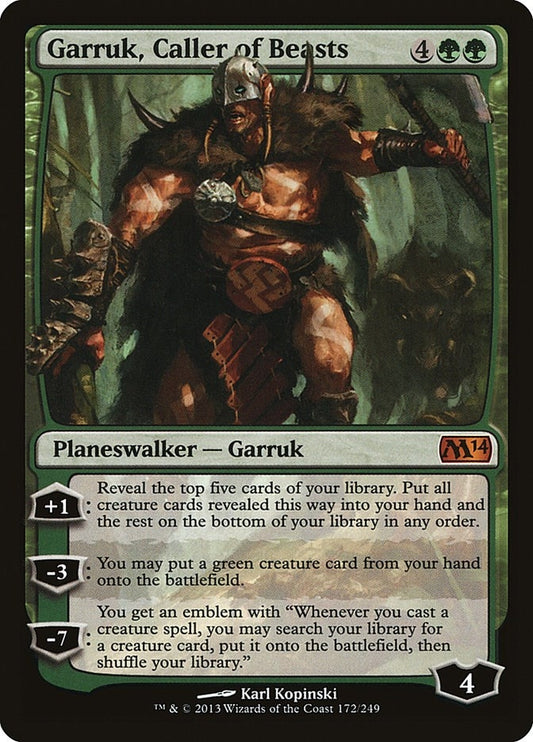 Image for Garruk, Caller of Beasts (172) (Magic 2014 (M14)) - Magic: The Gathering