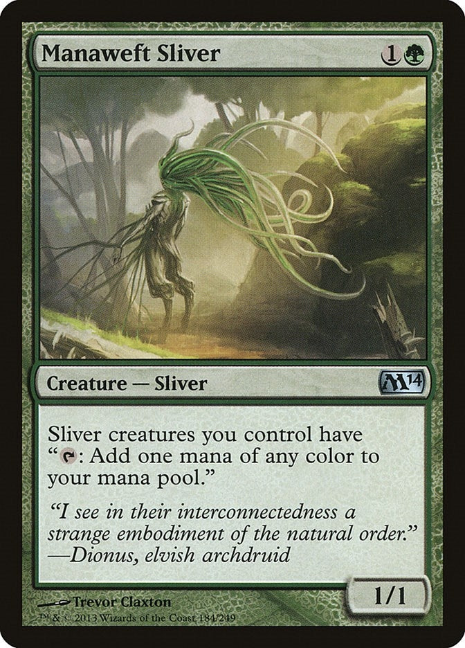 Image for Manaweft Sliver (184) (Magic 2014 (M14)) - Magic: The Gathering