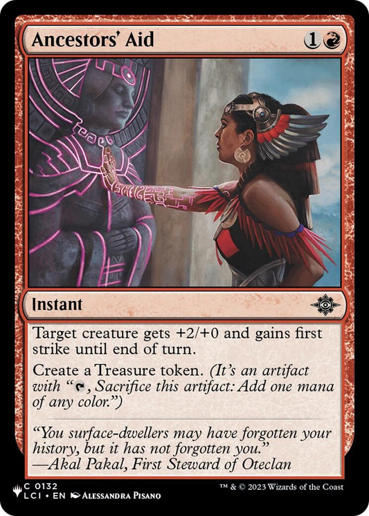 Image for Ancestors' Aid (132) (The List Reprints) - Magic: The Gathering