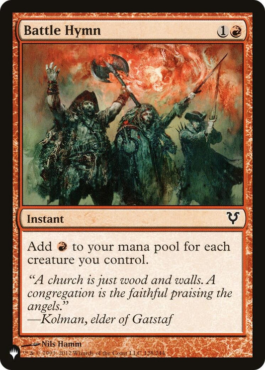 Image for Battle Hymn (128) (The List Reprints) - Magic: The Gathering
