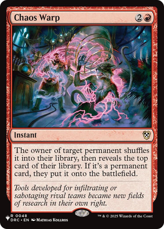 Image for Chaos Warp (DRC) (48) (The List Reprints) - Magic: The Gathering