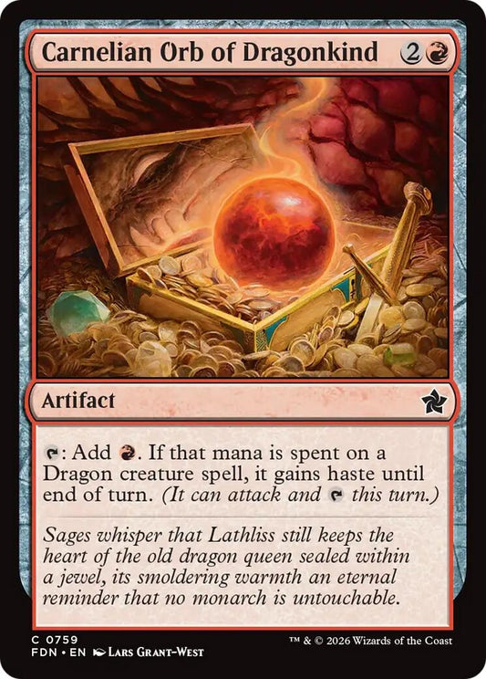 Image for Carnelian Orb of Dragonkind (0759) (759) (Foundations) - Magic: The Gathering