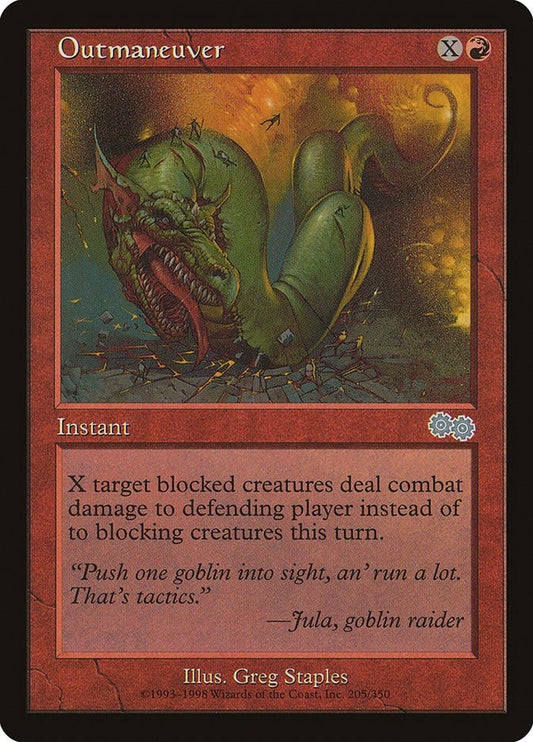 Image for Outmaneuver (205) (Urza's Saga) - Magic: The Gathering