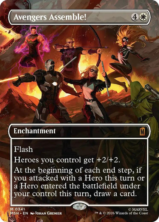 Image for Avengers Assemble! (Borderless) (0341) (341) (Marvel Super Heroes) - Magic: The Gathering