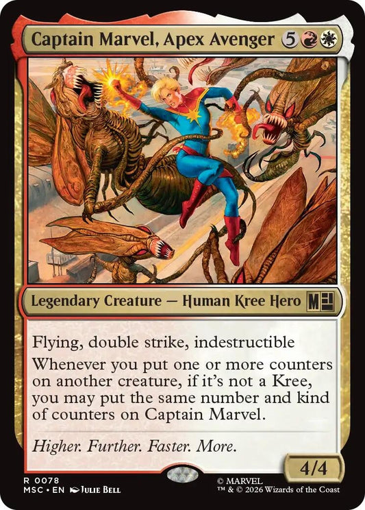 Image for Captain Marvel, Apex Avenger (78) (Commander: Marvel Super Heroes) - Magic: The Gathering