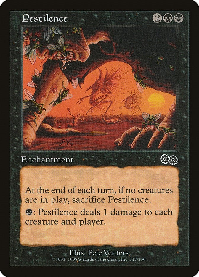 Image for Pestilence (147) (Urza's Saga) - Magic: The Gathering