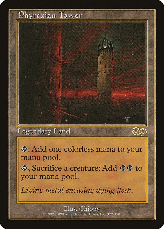 Image for Phyrexian Tower (322) (Urza's Saga) - Magic: The Gathering