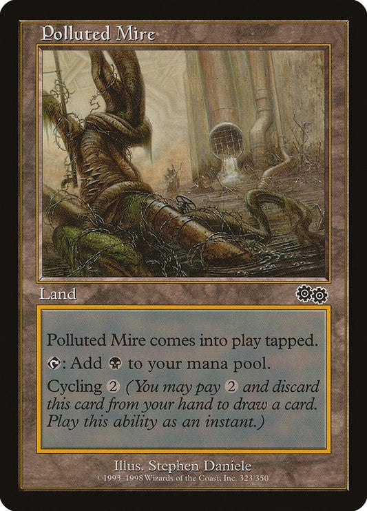 Image for Polluted Mire (323) (Urza's Saga) - Magic: The Gathering