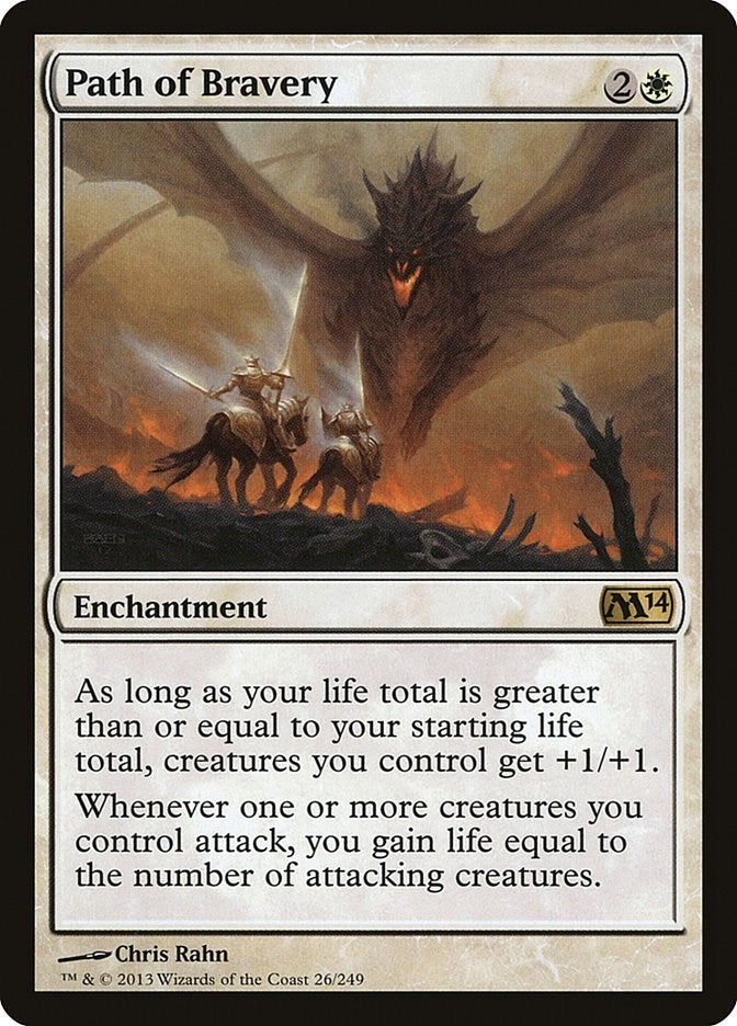 Image for Path of Bravery (26) (Magic 2014 (M14)) - Magic: The Gathering