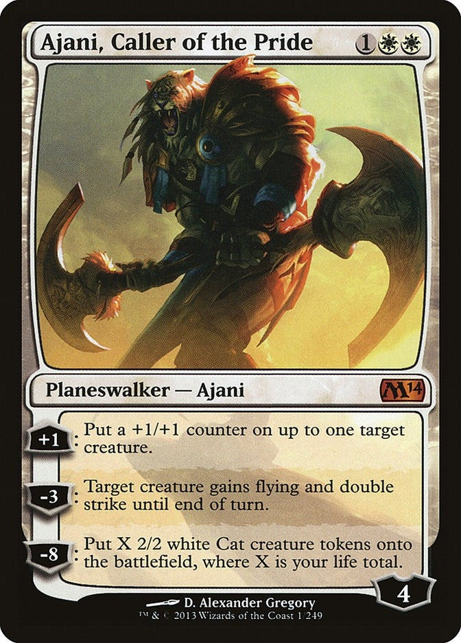 Image for Ajani, Caller of the Pride (1) (Magic 2014 (M14)) - Magic: The Gathering