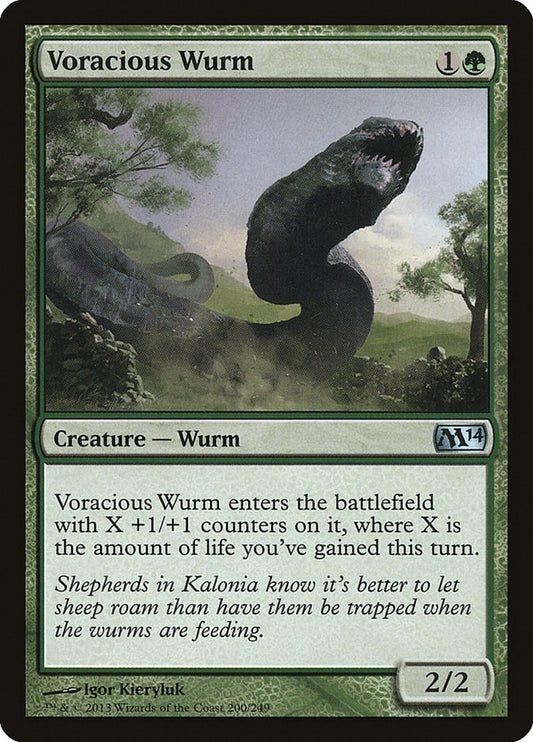 Image for Voracious Wurm (200) (Magic 2014 (M14)) - Magic: The Gathering