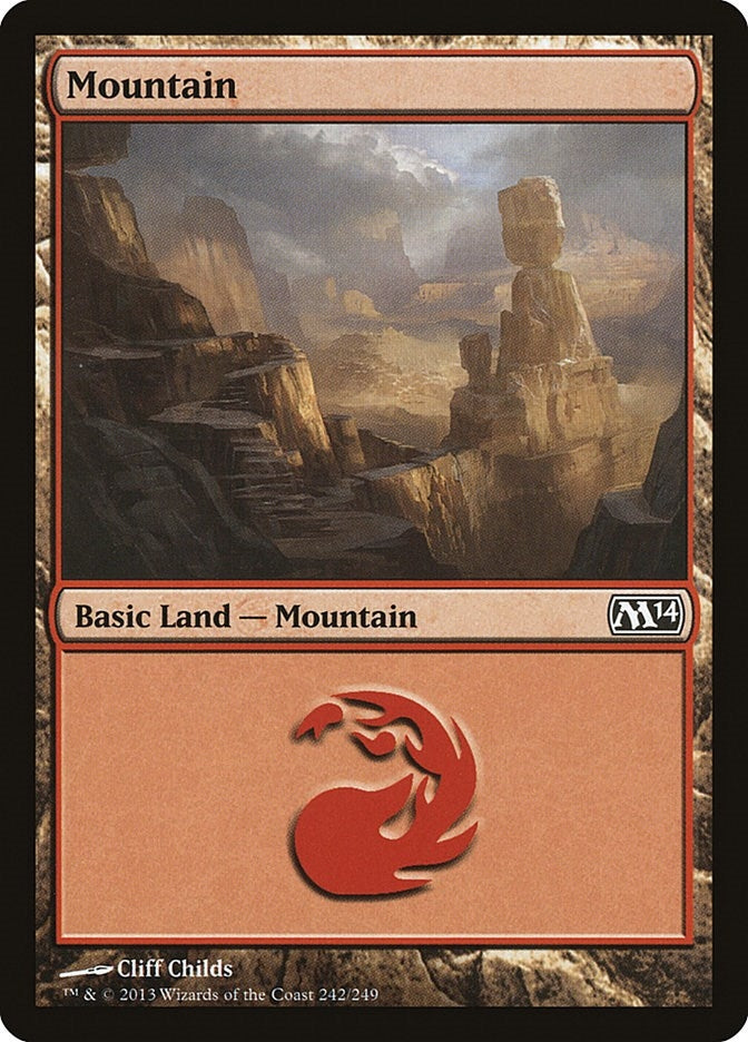Image for Mountain (242) (242) (Magic 2014 (M14)) - Magic: The Gathering