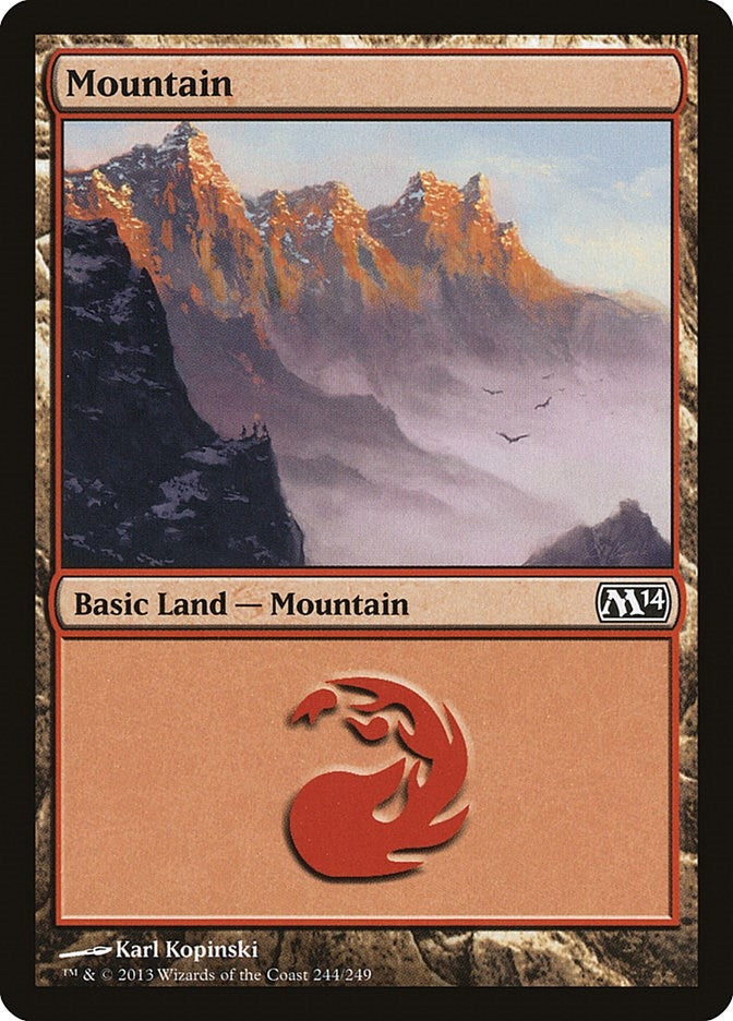 Image for Mountain (244) (244) (Magic 2014 (M14)) - Magic: The Gathering