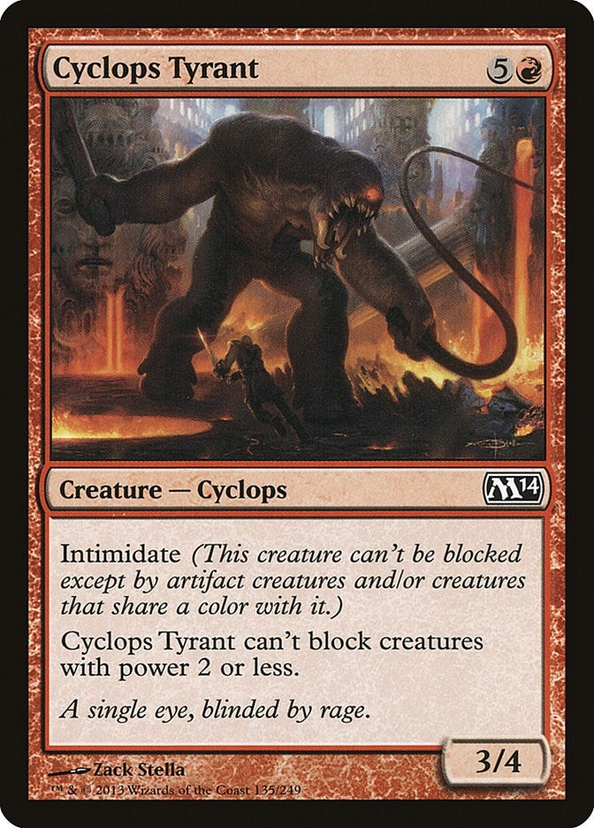 Image for Cyclops Tyrant (135) (Magic 2014 (M14)) - Magic: The Gathering