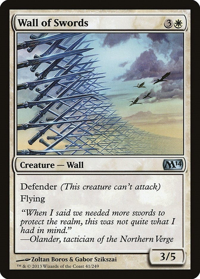 Image for Wall of Swords (41) (Magic 2014 (M14)) - Magic: The Gathering