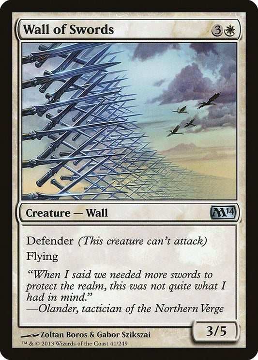 Image for Wall of Swords (41) (Magic 2014 (M14)) - Magic: The Gathering