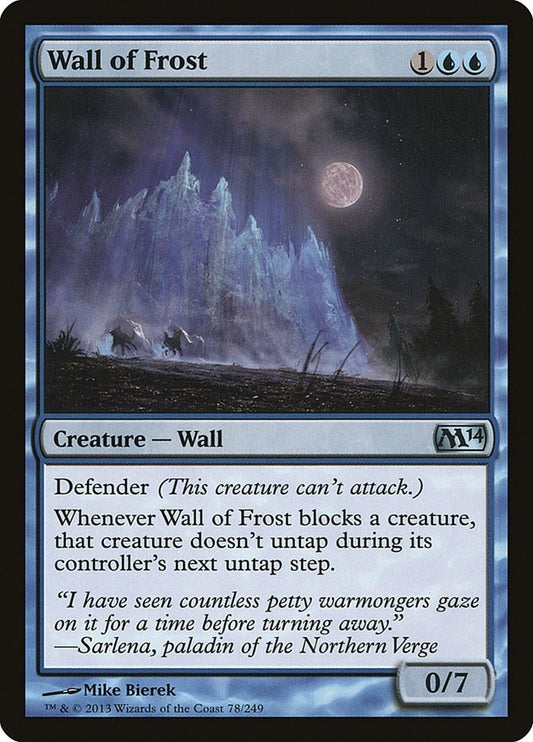 Image for Wall of Frost (78) (Magic 2014 (M14)) - Magic: The Gathering