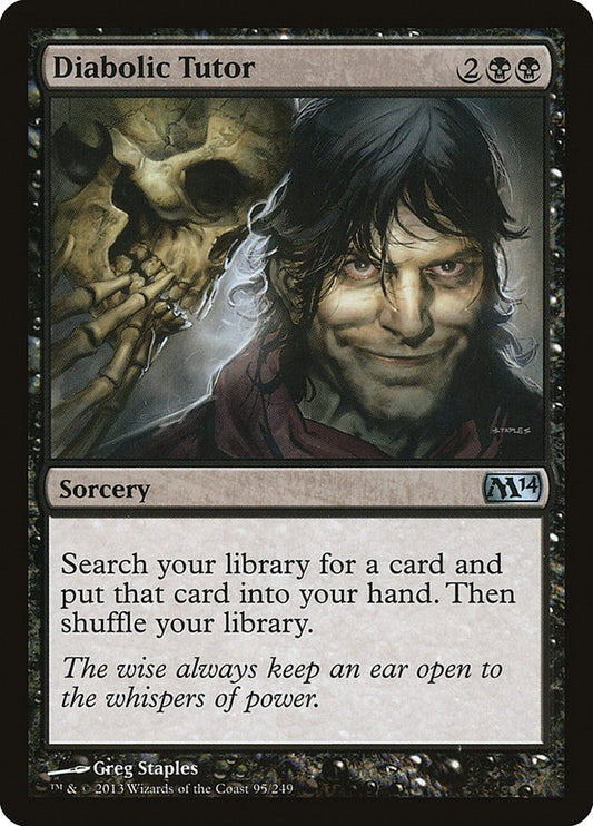 Image for Diabolic Tutor (95) (Magic 2014 (M14)) - Magic: The Gathering
