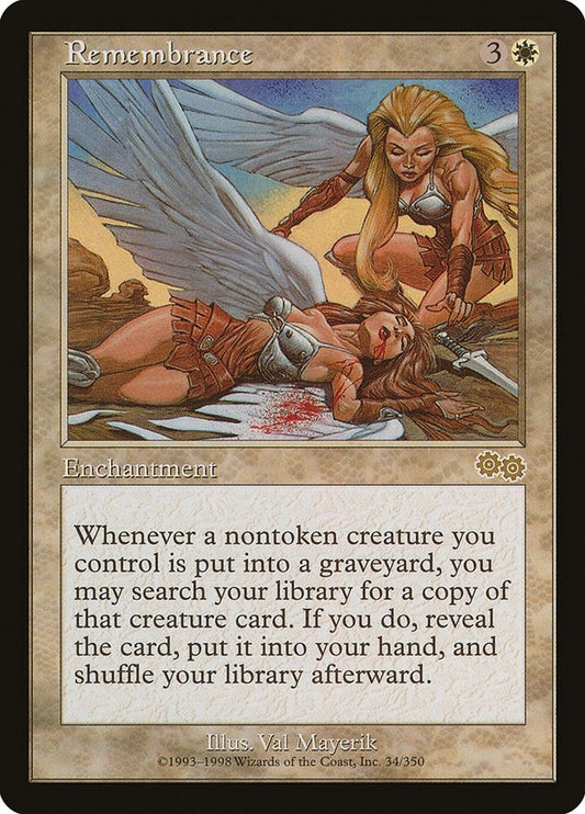 Image for Remembrance (34) (Urza's Saga) - Magic: The Gathering