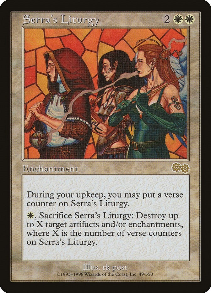 Image for Serra's Liturgy (49) (Urza's Saga) - Magic: The Gathering