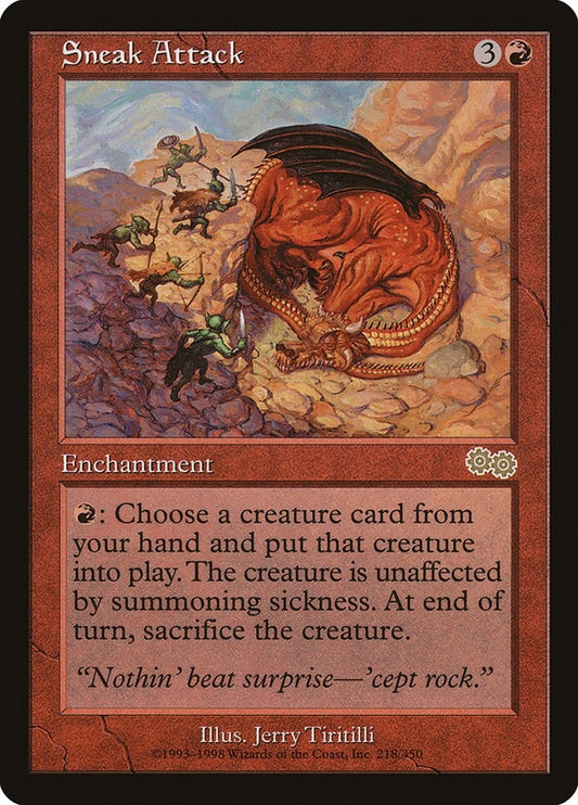 Image for Sneak Attack (218) (Urza's Saga) - Magic: The Gathering