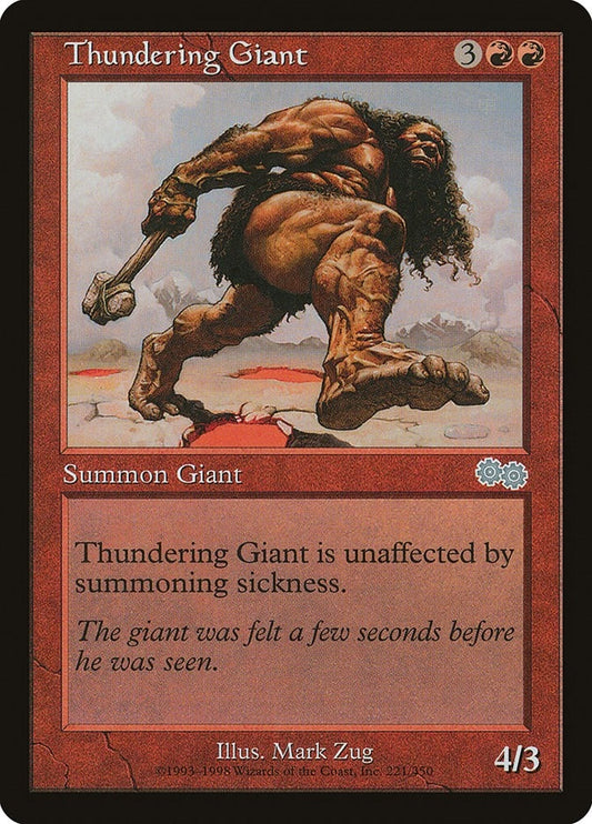 Image for Thundering Giant (221) (Urza's Saga) - Magic: The Gathering