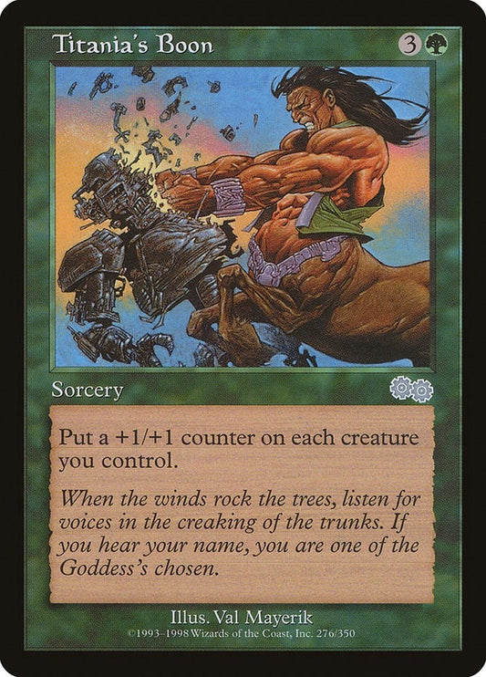 Image for Titania's Boon (276) (Urza's Saga) - Magic: The Gathering