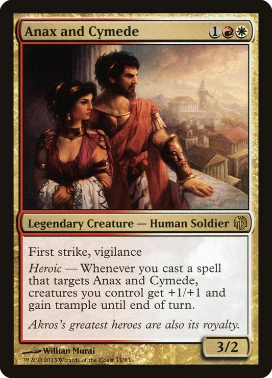 Image for Anax and Cymede (11) (Duel Decks: Heroes vs. Monsters) - Magic: The Gathering