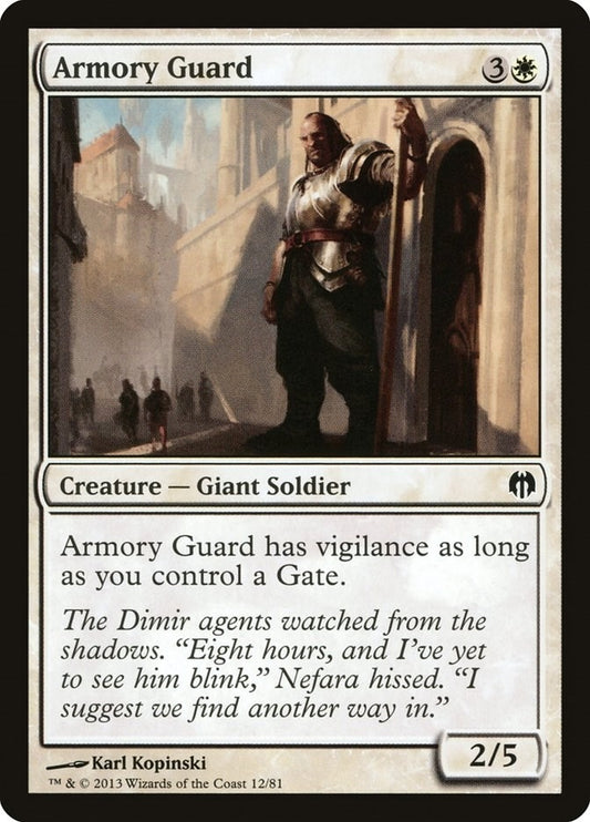 Image for Armory Guard (12) (Duel Decks: Heroes vs. Monsters) - Magic: The Gathering