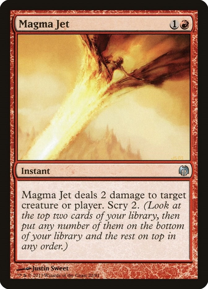 Image for Magma Jet (22) (Duel Decks: Heroes vs. Monsters) - Magic: The Gathering