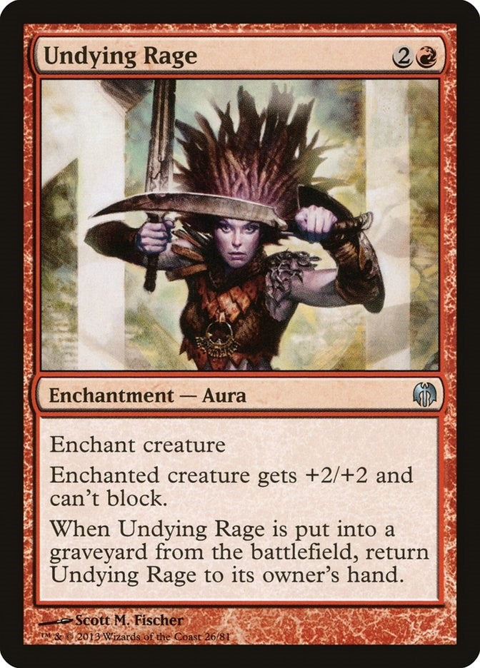 Image for Undying Rage (26) (Duel Decks: Heroes vs. Monsters) - Magic: The Gathering