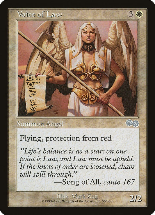 Image for Voice of Law (55) (Urza's Saga) - Magic: The Gathering