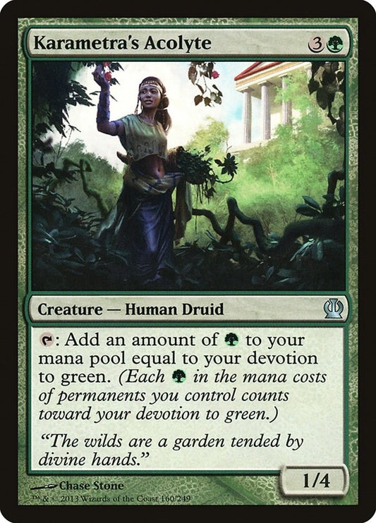 Image for Karametra's Acolyte (160) (Theros) - Magic: The Gathering