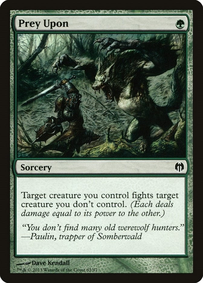 Image for Prey Upon (62) (Duel Decks: Heroes vs. Monsters) - Magic: The Gathering