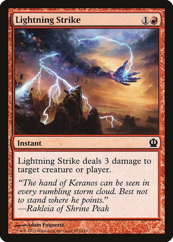 Image for Lightning Strike (127) (Theros) - Magic: The Gathering