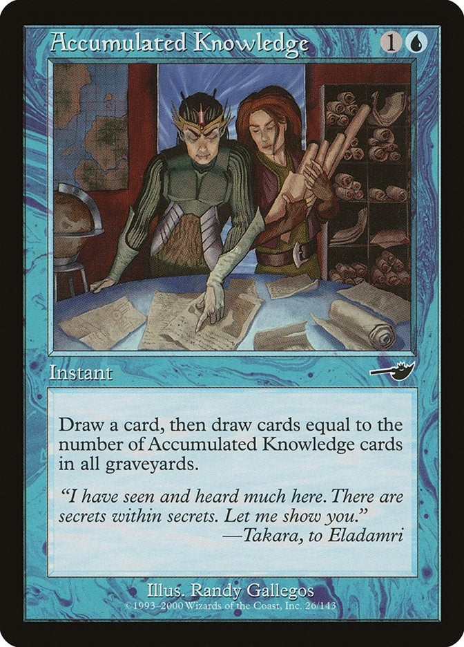 Image for Accumulated Knowledge (26) (Nemesis) - Magic: The Gathering