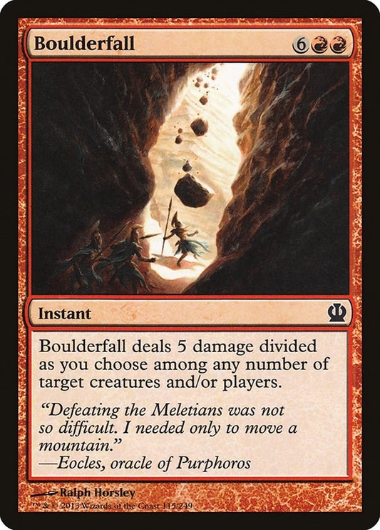 Image for Boulderfall (115) (Theros) - Magic: The Gathering
