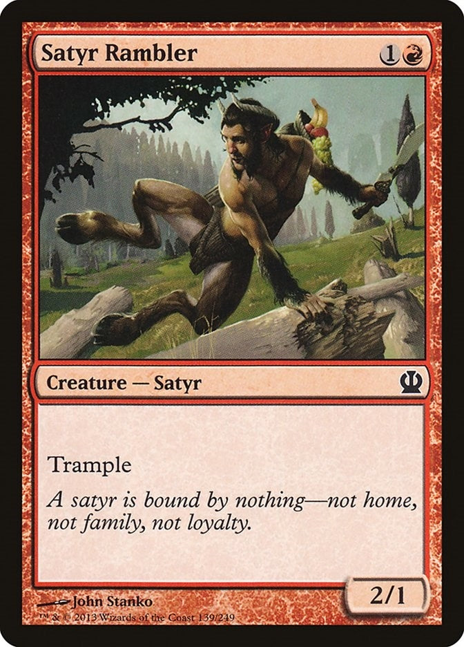 Image for Satyr Rambler (139) (Theros) - Magic: The Gathering
