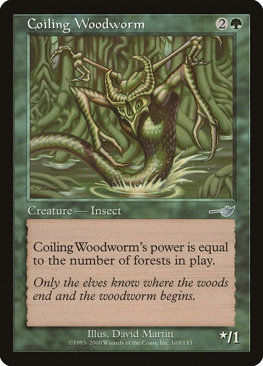 Image for Coiling Woodworm (103) (Nemesis) - Magic: The Gathering