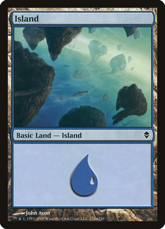 Image for Island (234a) (234a) (Zendikar) - Magic: The Gathering