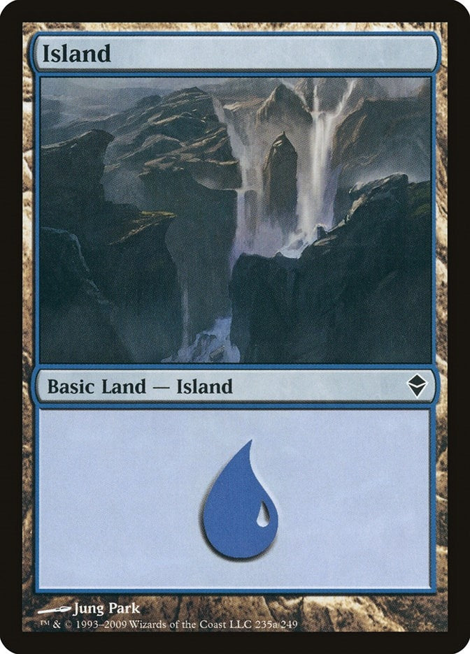 Image for Island (235a) (235a) (Zendikar) - Magic: The Gathering