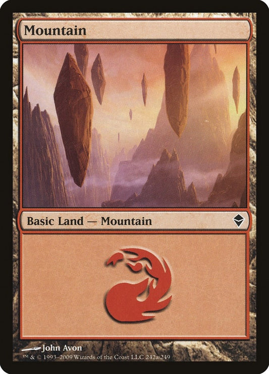 Image for Mountain (242a) (242a) (Zendikar) - Magic: The Gathering