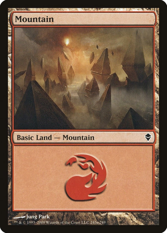 Image for Mountain (243a) (243a) (Zendikar) - Magic: The Gathering