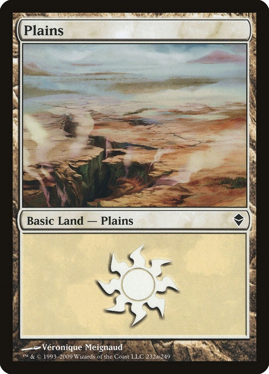 Image for Plains (232a) (232a) (Zendikar) - Magic: The Gathering