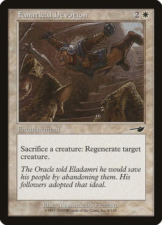 Image for Fanatical Devotion (8) (Nemesis) - Magic: The Gathering