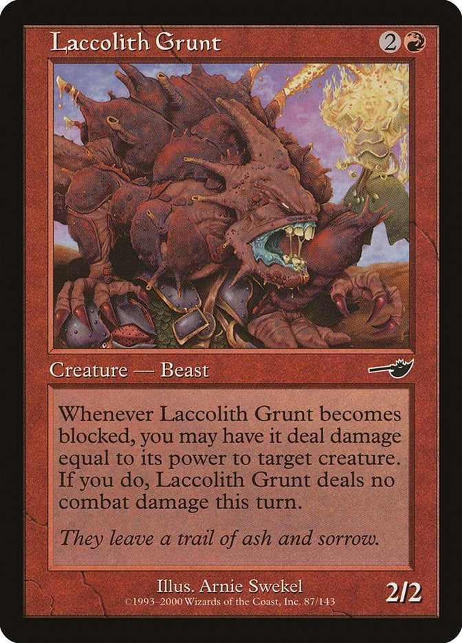Image for Laccolith Grunt (87) (Nemesis) - Magic: The Gathering