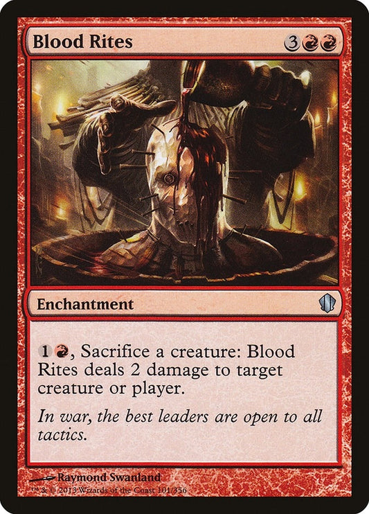 Image for Blood Rites (101) (Commander 2013) - Magic: The Gathering
